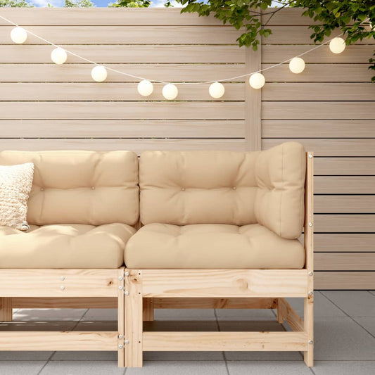 Pinewood Corner Sofa with Oat Cushions-0